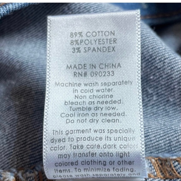 PACSUN Los Angeles Distressed Denim Jeggings Size 25 Fading Button Zip Fly - Picture 4 of 12